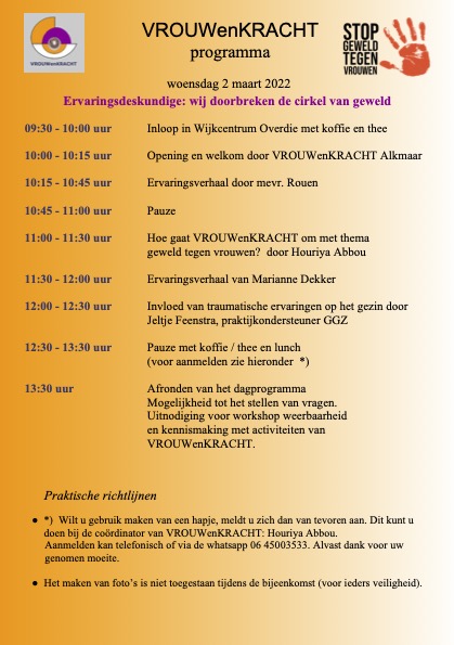 Flyer A5 Versie 3 Int Vrouwendag Huiselijk Geweld 2022 PDf 1 Alkmaar Taal Thuis